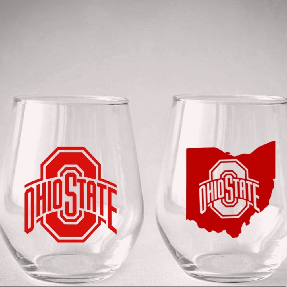 Ohio State Stemless Wine Glasses